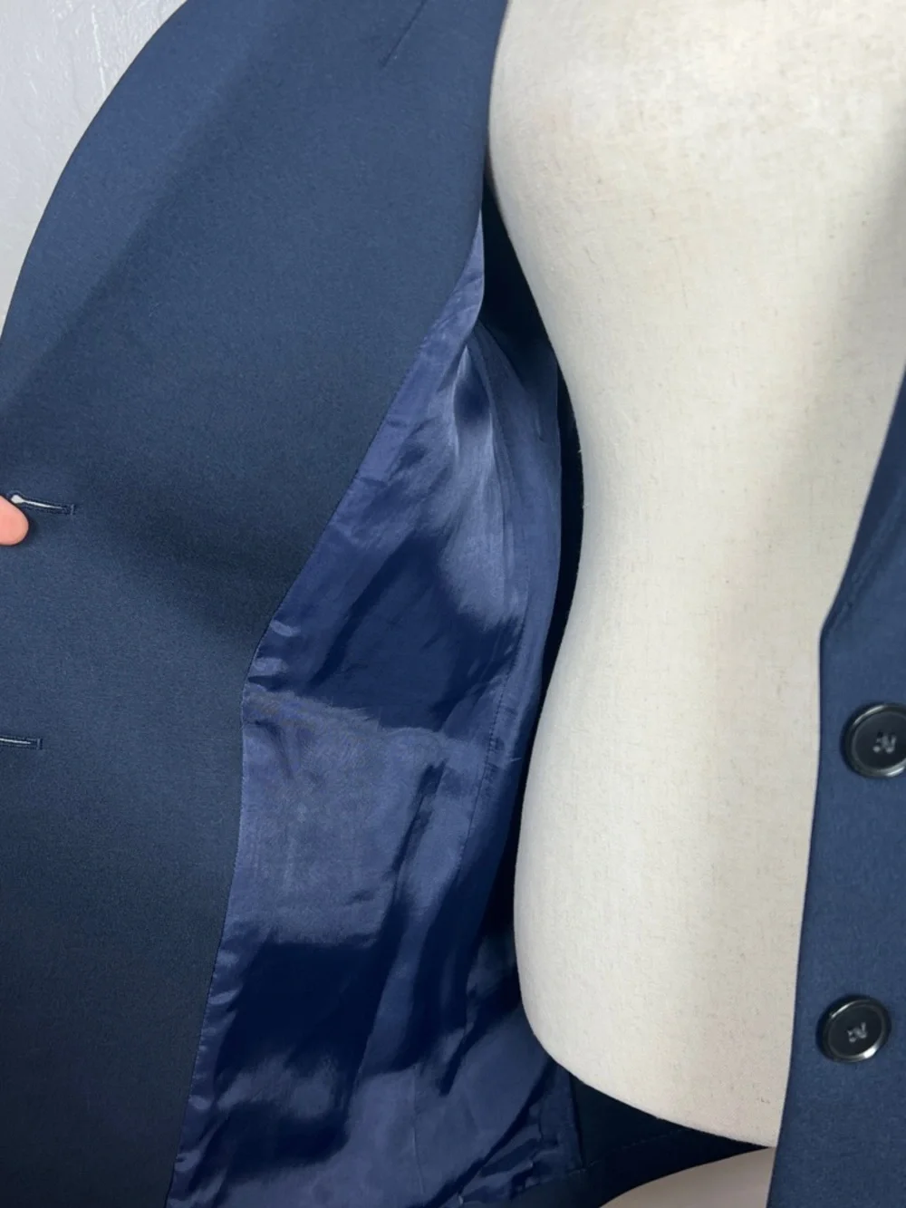 BANANA REPUBLIC Women’s Size S‎ Navy Blue Relaxed Fit Everywhere Ponte Blazer